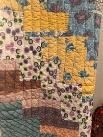 Close up of the quilt