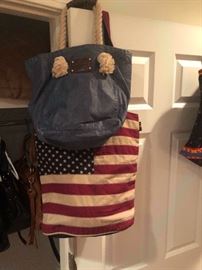 Tommy Hilfiger bag and a large all American tote