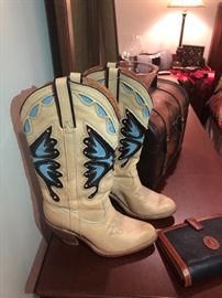 Cow girl butterfly boots