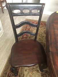 one of the dining room chairs