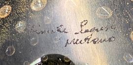 Archimede  Seguso Purple Gold Fleck Murano Glass Vase  LARGE	7.5in