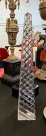 Tiffany & Co Crystal Obelisk Cross-Cut As-Is