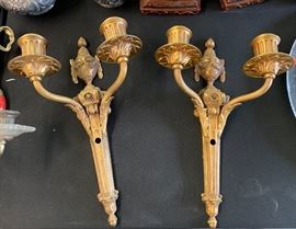 2 Antique Wall Sconces	