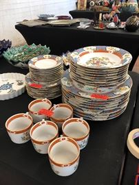 Liling Fine China-Imperial Garden Bowls, cups and saucers, dinner plates salad plates 43 pieces