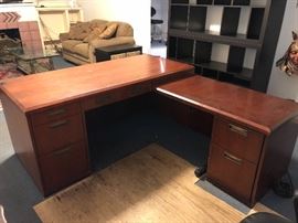 Kimball L Shaped Office Desk 6 Drawer	65x29x29 / 71x24x26	HxWxD