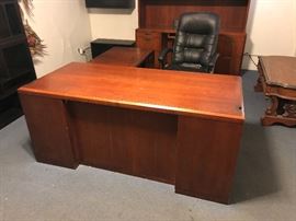 Kimball L Shaped Office Desk 6 Drawer	65x29x29 / 71x24x26	HxWxD