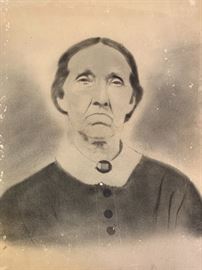 Antique Charcoal Portraits