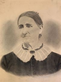 Antique Charcoal Portraits