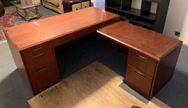Kimball L Shaped Office Desk 6 Drawer	65x29x29 / 71x24x26	HxWxD