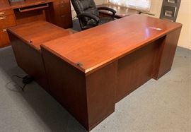 Kimball L Shaped Office Desk 6 Drawer	65x29x29 / 71x24x26	HxWxD