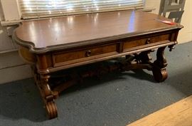 Antique Carved Wood Coffee/Console Table	48x24x21	HxWxD