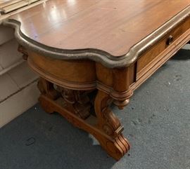 Antique Carved Wood Coffee/Console Table	48x24x21	HxWxD