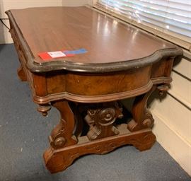 Antique Carved Wood Coffee/Console Table	48x24x21	HxWxD