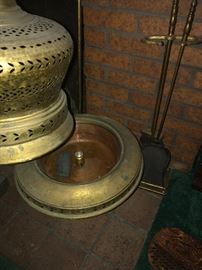 Inside of vintage lamp. 