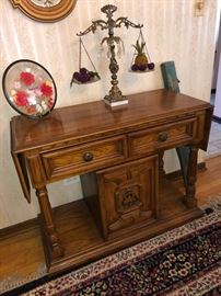 Sideboard with drop leafs