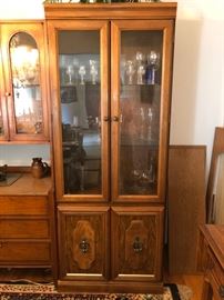 Lighted curio cabinet