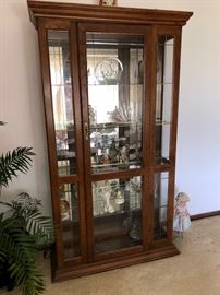 Lighted curio cabinet