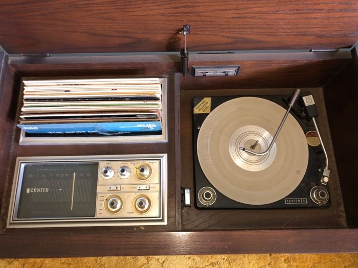 Zenith stereo/record player console