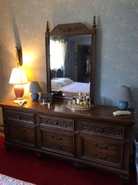 Dresser and mirror