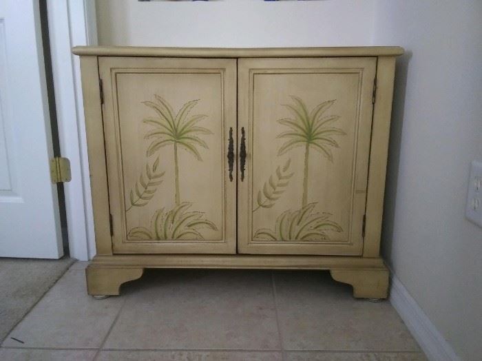 JUST REDUCED to $50.  Palm cabinet.  15" x 36".                                                                                         
                                                                                                                   
All items MUST be picked up on March 21st or 22nd only.  If you are unable to do this please email rcullen@virtualparalegalny.com PRIOR to purchasing.
Sale has a house full of items available for sale, you are welcome to shop when you pick up your purchased items.  Lots of home decor, 2 closets FULL of ladies clothes and shoes, all like new and name brand, garage stuff, kitchen stuff etc.
GREAT PRICES!