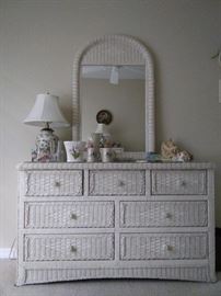 $110.  Wicker dresser with mirror. 
All items MUST be picked up on March 21st or 22nd only.  If you are unable to do this please email rcullen@virtualparalegalny.com PRIOR to purchasing.
Sale has a house full of items available for sale, you are welcome to shop when you pick up your purchased items.  Lots of home decor, 2 closets FULL of ladies clothes and shoes, all like new and name brand, garage stuff, kitchen stuff etc.
GREAT PRICES!