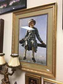 Framed copy of an original piece of artwork 