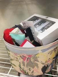 Collection of ladies items packaged in a wonderful Parisian style hat box bottom