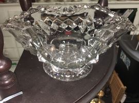 Antique cut glass bowl
