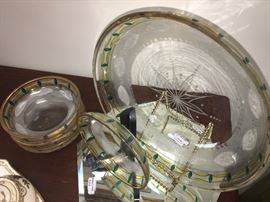 antique 1800s Possibly French berry bowl set
