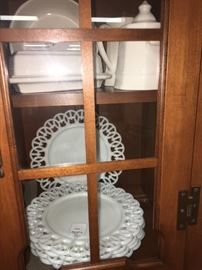 Late 1800s milk glass