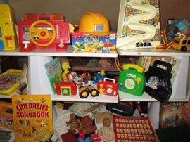 Vintage toys, books