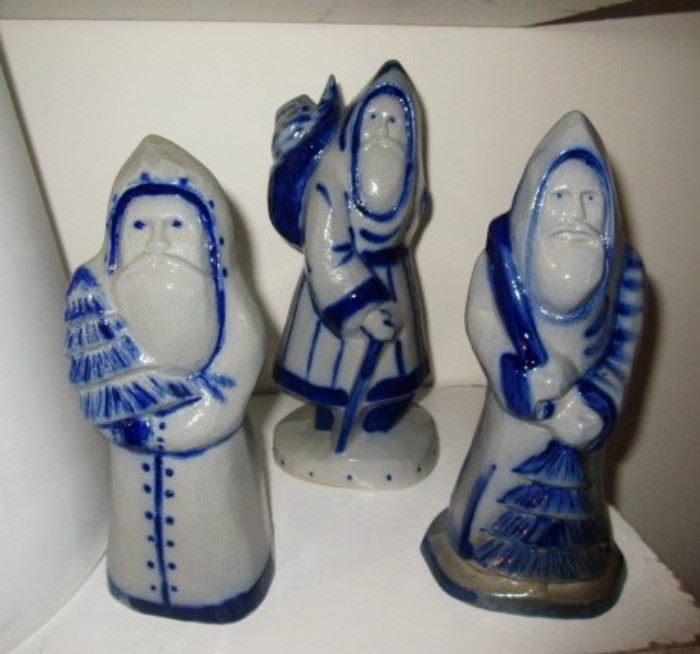 Eldreth pottery Santa collection
