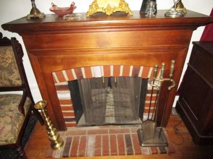 Vintage electric fireplace