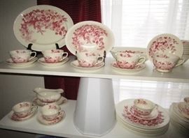 Transferware (red & white)