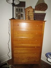 Tall chest of drawers (modern), misc. baskets