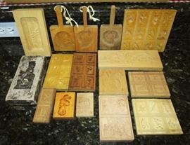 Vintage antique cookie/butter molds