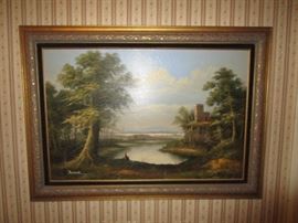 Oil Painting, framed & signed