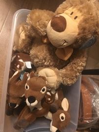 Stuffed Teddy Bear & Deer 