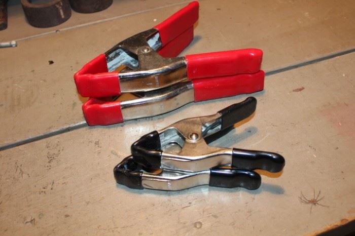 4 Spring Clamps  2 Big and 2 Small