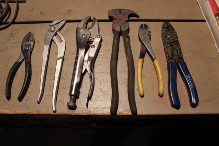 Lot of 6 Assorted Pliers