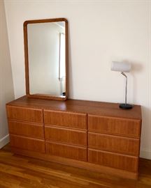 MCM dresser with mirror