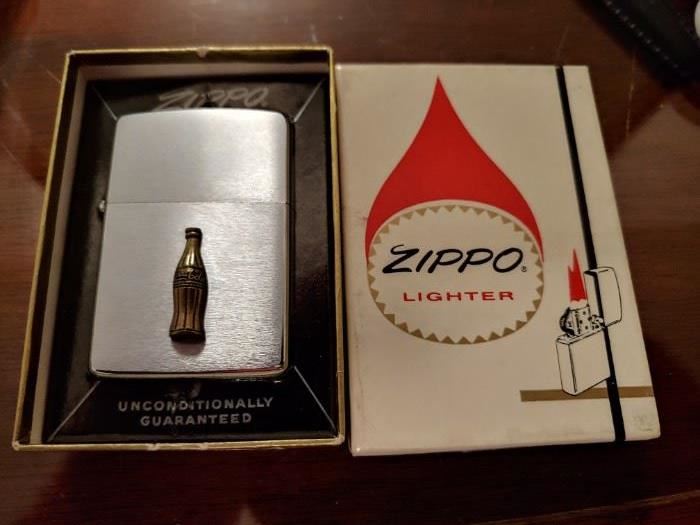 Mint in Box 1964 Coca Cola Zippo Lighter