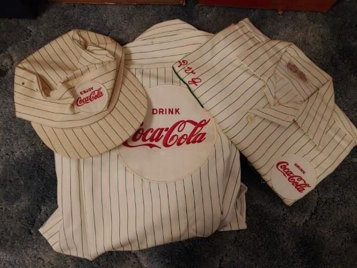 Old Coca Cola Uniform Items