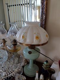 Jadite Aladdin Lamp