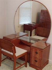 Waterfall Dresser with Mirror