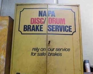 Metal NAPA Brake Cabinet