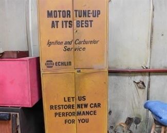 Vintage Metal NAPA Echlin Motor Tune-Up Cabinet