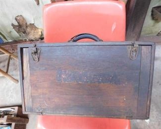 Old Black and Decker Driver in Wooden Carrying Case
