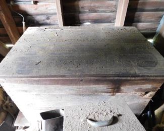 Primitive Wooden Feed Box