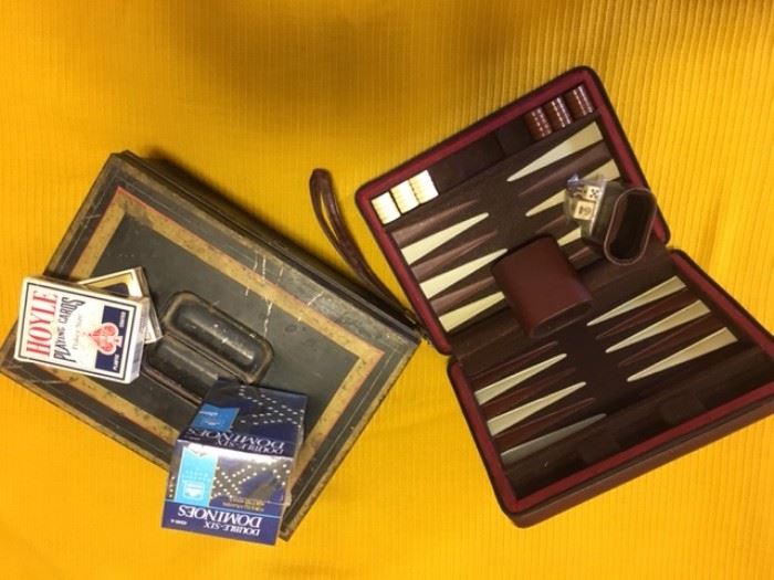Large selection of card and board games, modern and vintage